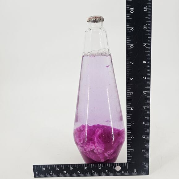 GLOBE ONLY Vintage 1999 Lava Lite Lamp Midnight Series Model 21 Purple Pink 16" - Picture 7 of 9